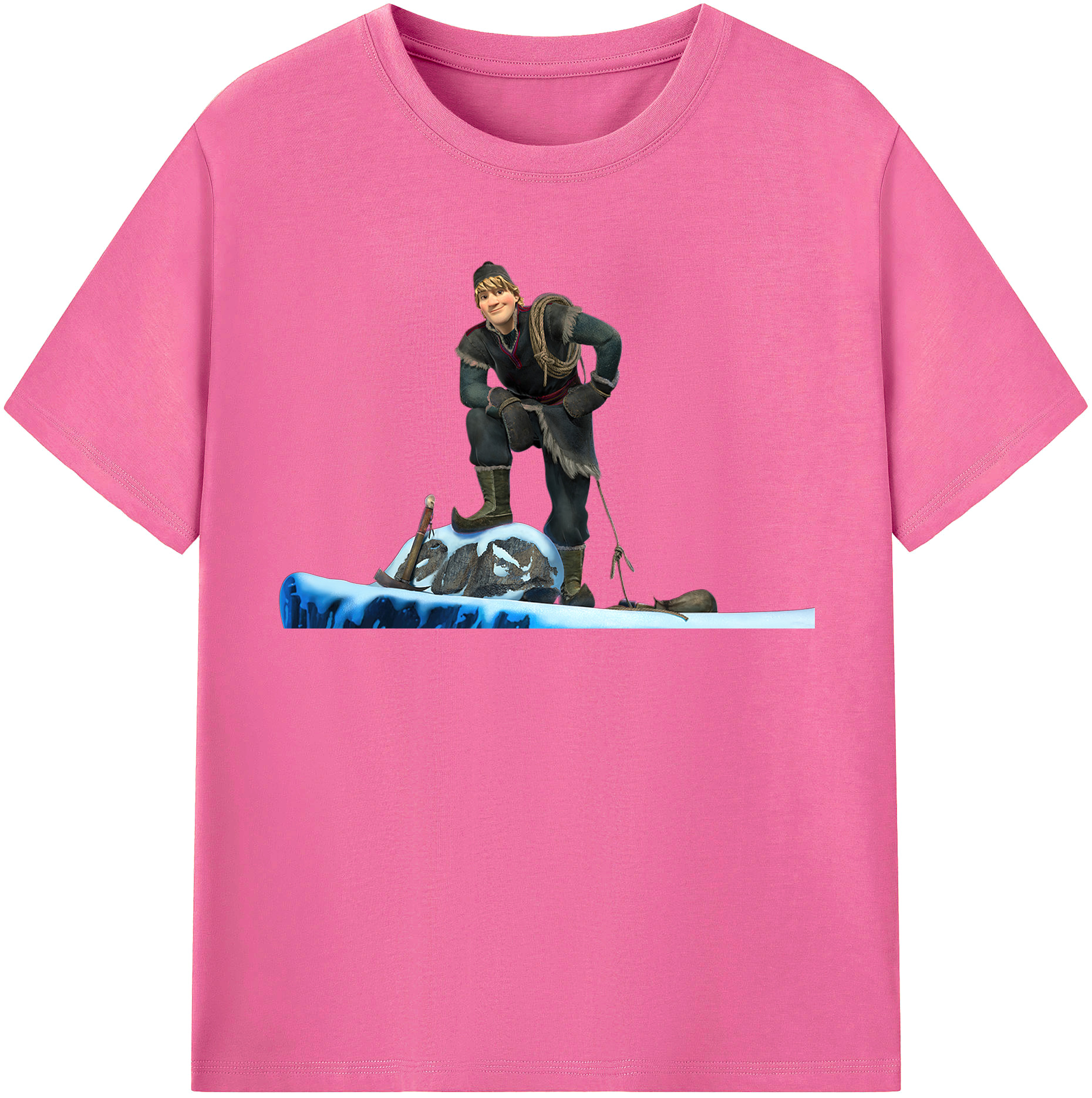 （画像用） アナと雪の女王 アンナ エルサ Frozen Anna Elsa レディースカジュアルプリントTシャツ（綿100％）